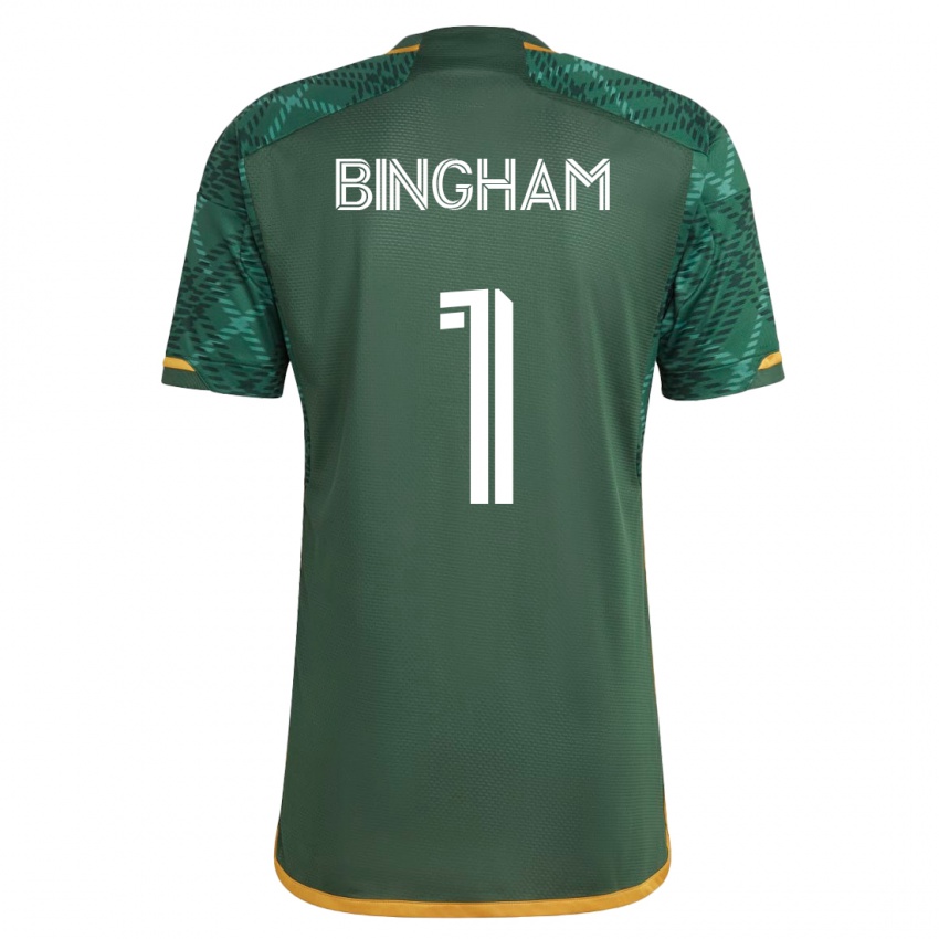 Hombre Camiseta David Bingham #1 Verde 1ª Equipación 2023/24 La Camisa México