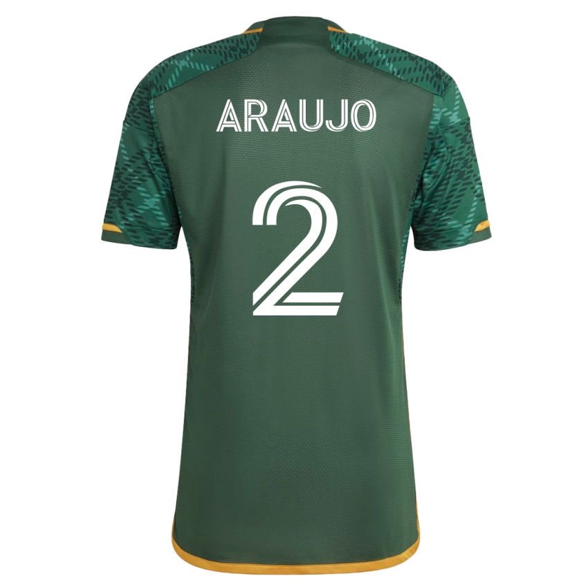 Hombre Camiseta Miguel Araujo #2 Verde 1ª Equipación 2023/24 La Camisa México
