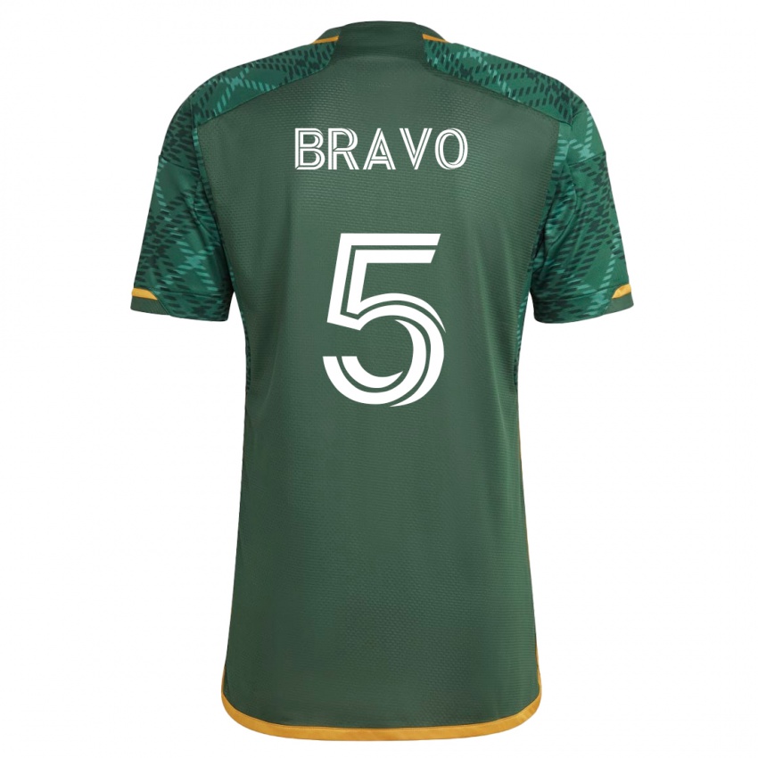 Hombre Camiseta Claudio Bravo #5 Verde 1ª Equipación 2023/24 La Camisa México