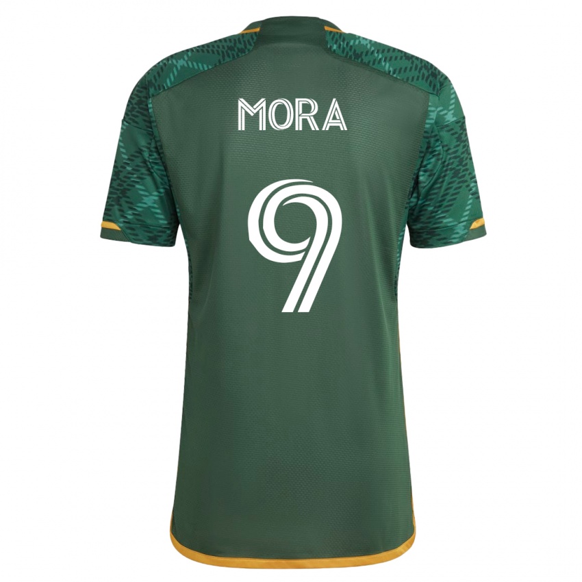 Hombre Camiseta Felipe Mora #9 Verde 1ª Equipación 2023/24 La Camisa México