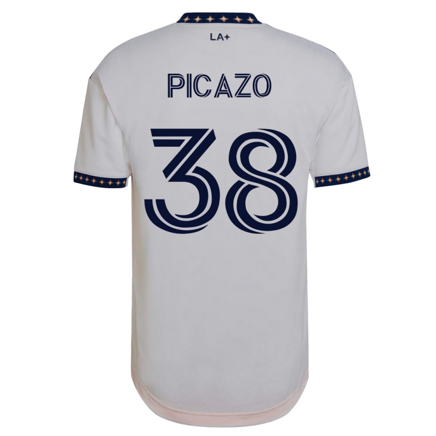 Hombre Camiseta Axel Picazo #38 Blanco 1ª Equipación 2023/24 La Camisa México