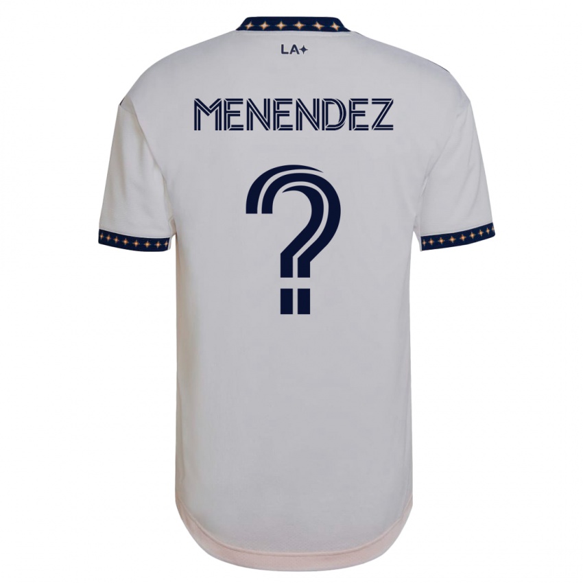 Hombre Camiseta Alexsander Menendez #0 Blanco 1ª Equipación 2023/24 La Camisa México