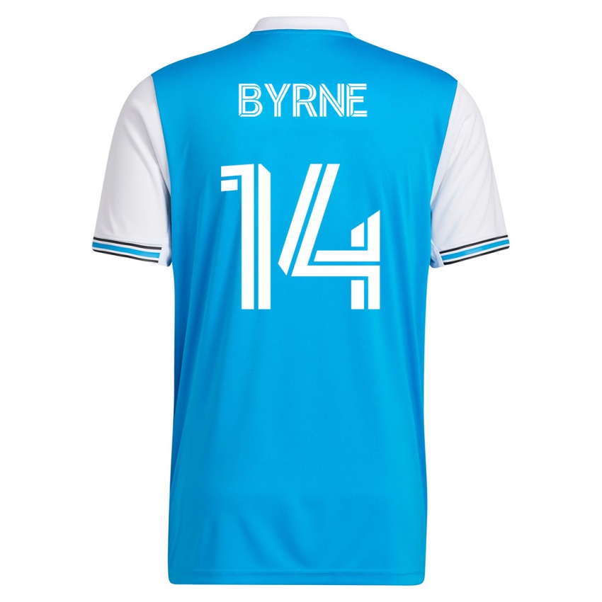 Hombre Camiseta Nathan Byrne #14 Azul 1ª Equipación 2023/24 La Camisa México