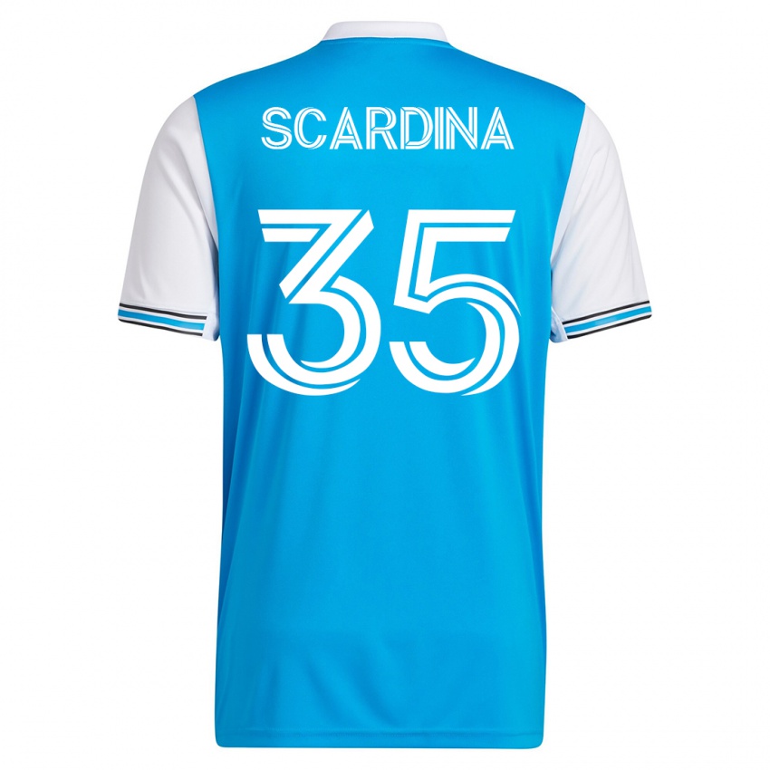 Hombre Camiseta Nick Scardina #35 Azul 1ª Equipación 2023/24 La Camisa México