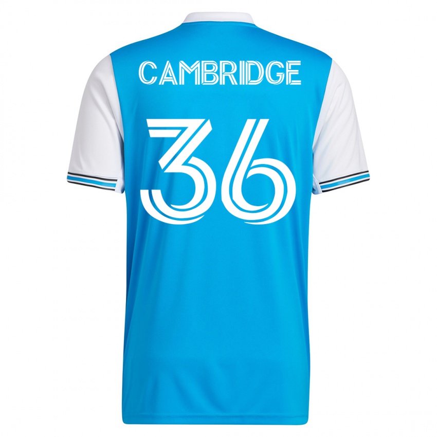 Hombre Camiseta Brandon Cambridge #36 Azul 1ª Equipación 2023/24 La Camisa México