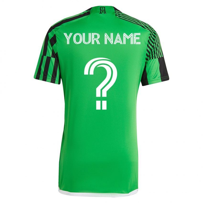 Hombre Camiseta Su Nombre #0 Verde Negro 1ª Equipación 2023/24 La Camisa México