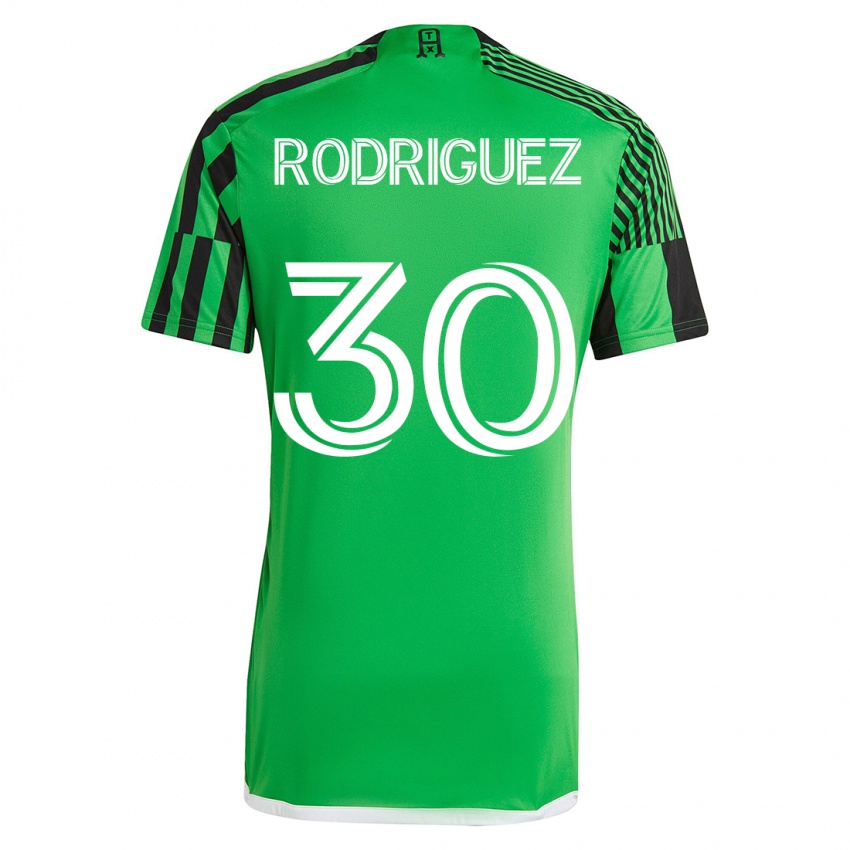 Hombre Camiseta Memo Rodríguez #30 Verde Negro 1ª Equipación 2023/24 La Camisa México