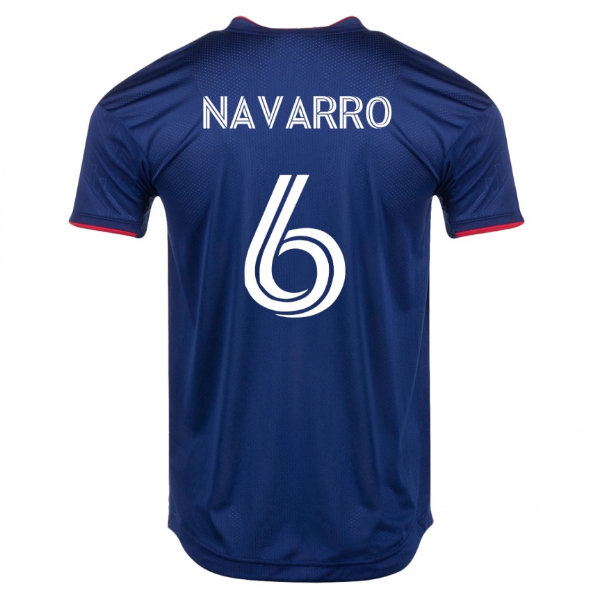 Hombre Camiseta Miguel Navarro #6 Armada 1ª Equipación 2023/24 La Camisa México