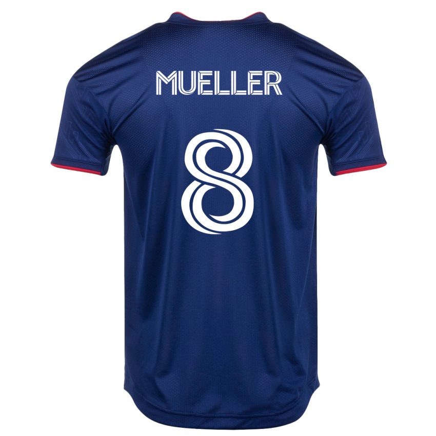 Hombre Camiseta Chris Mueller #8 Armada 1ª Equipación 2023/24 La Camisa México