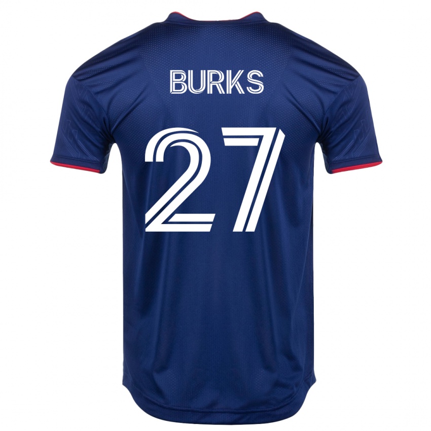 Hombre Camiseta Kendall Burks #27 Armada 1ª Equipación 2023/24 La Camisa México