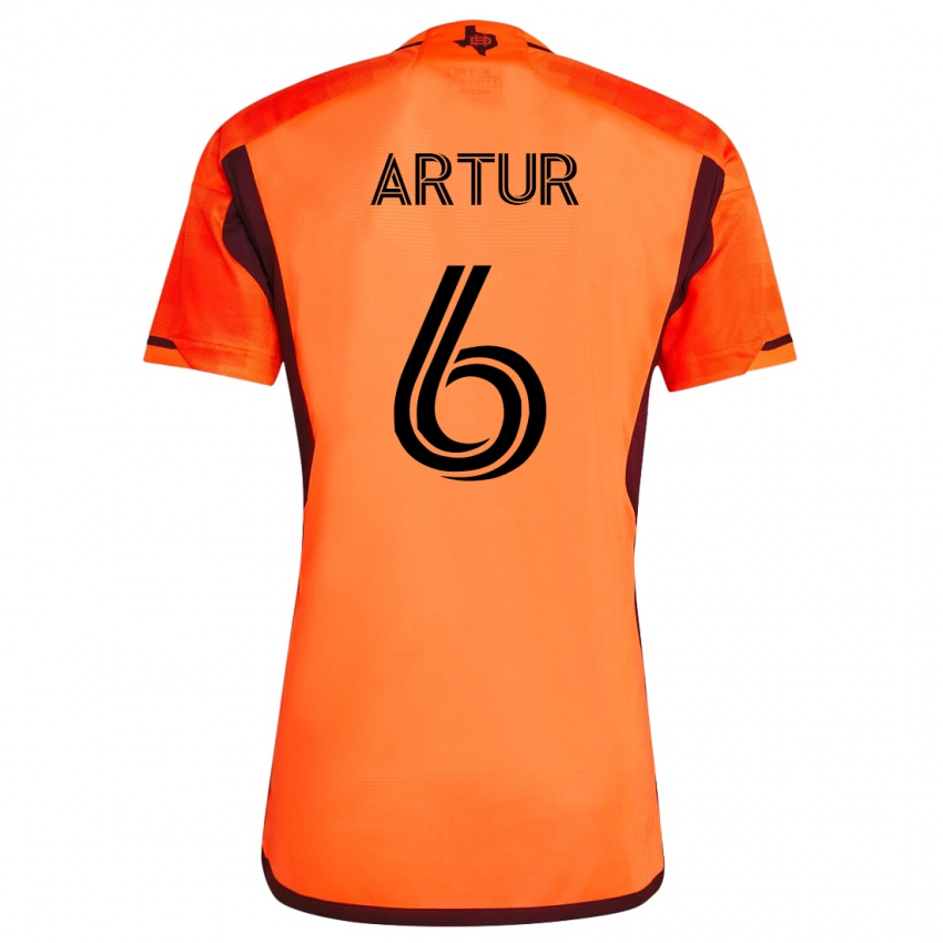 Hombre Camiseta Artur #6 Naranja 1ª Equipación 2023/24 La Camisa México