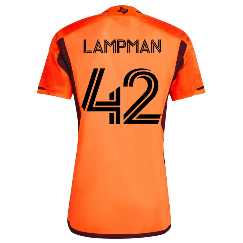 Hombre Camiseta Tate Lampman #42 Naranja 1ª Equipación 2023/24 La Camisa México