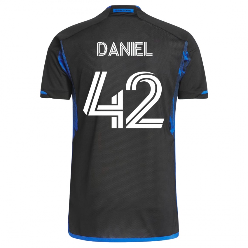 Hombre Camiseta Daniel #42 Azul Negro 1ª Equipación 2023/24 La Camisa México