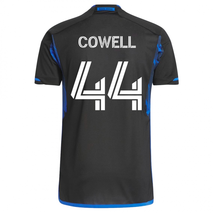 Hombre Camiseta Cade Cowell #44 Azul Negro 1ª Equipación 2023/24 La Camisa México