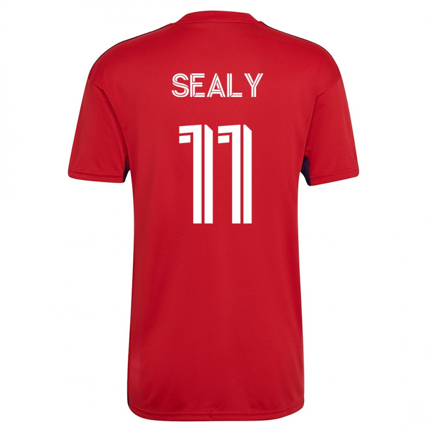 Hombre Camiseta Dante Sealy #11 Rojo 1ª Equipación 2023/24 La Camisa México
