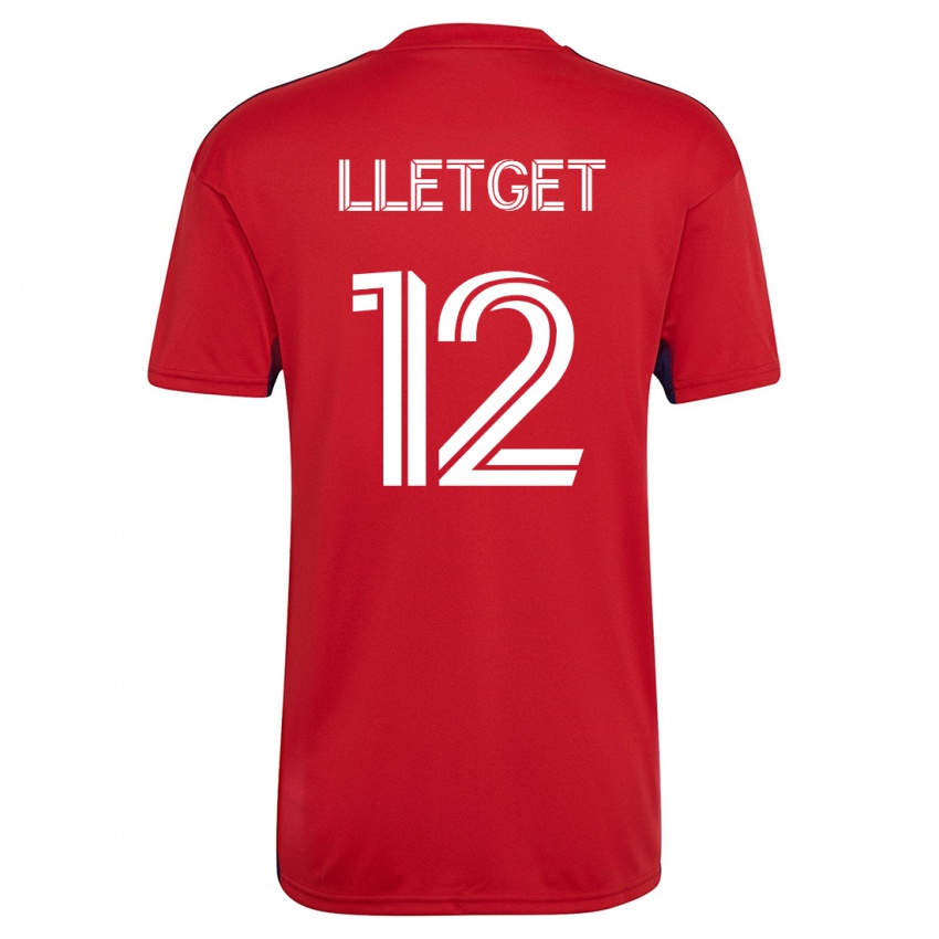 Hombre Camiseta Sebastian Lletget #12 Rojo 1ª Equipación 2023/24 La Camisa México