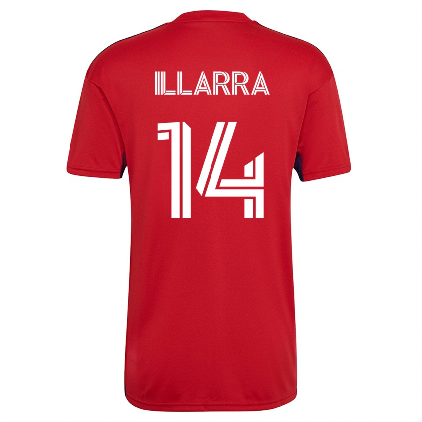 Hombre Camiseta Asier Illarramendi #14 Rojo 1ª Equipación 2023/24 La Camisa México