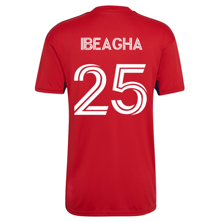 Hombre Camiseta Sebastien Ibeagha #25 Rojo 1ª Equipación 2023/24 La Camisa México