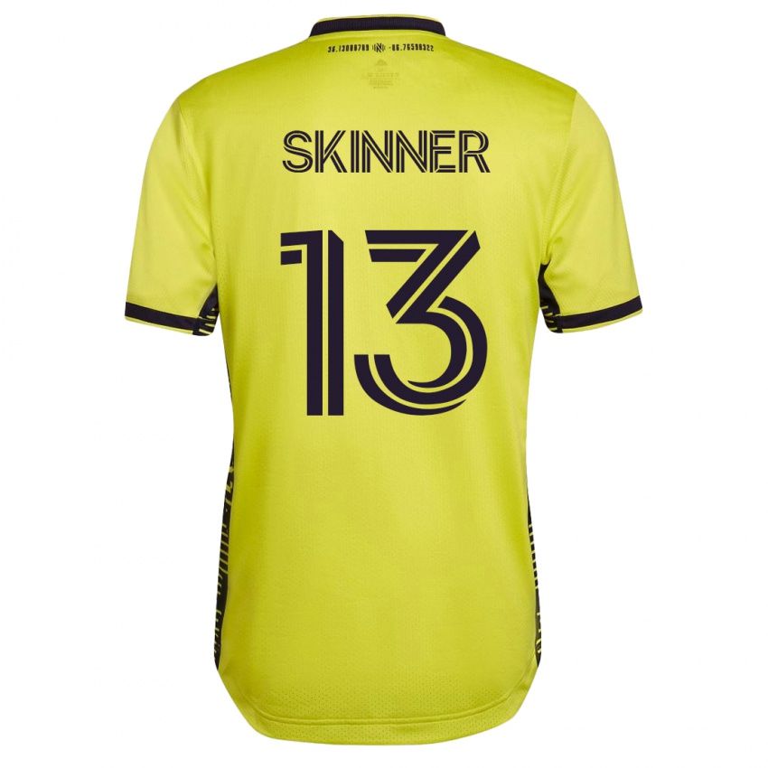 Hombre Camiseta Joey Skinner #13 Amarillo 1ª Equipación 2023/24 La Camisa México