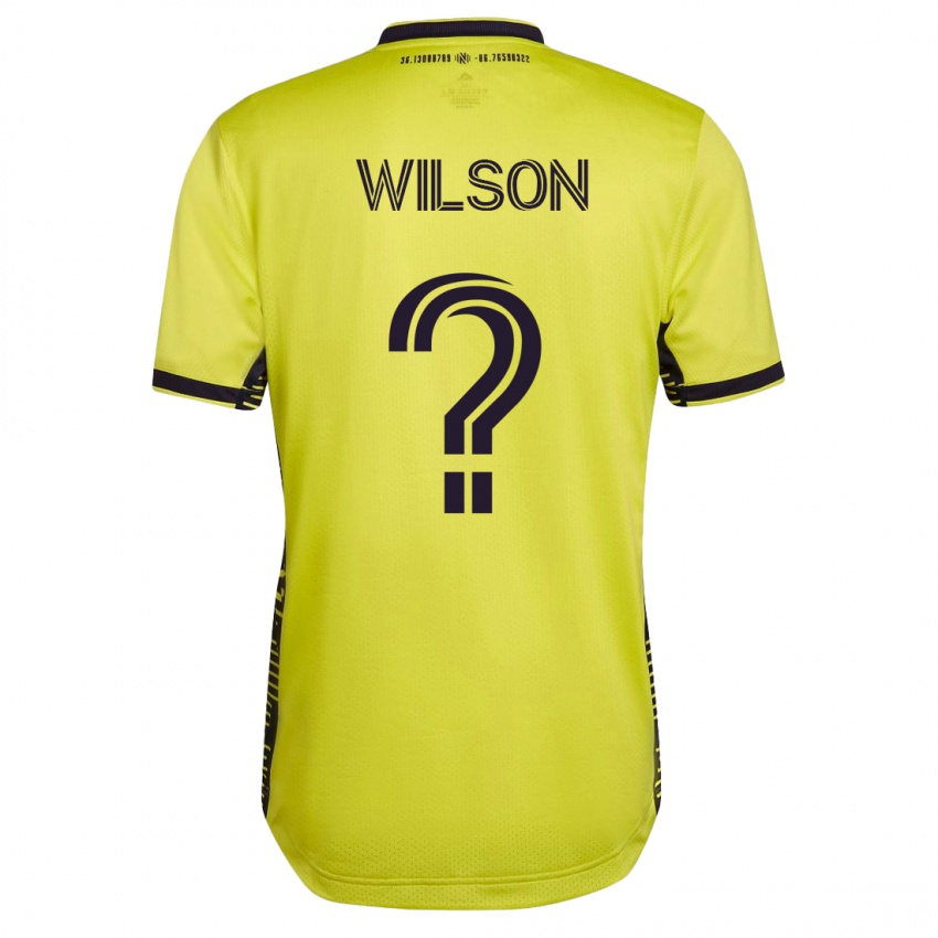 Hombre Camiseta Dominic Wilson #0 Amarillo 1ª Equipación 2023/24 La Camisa México