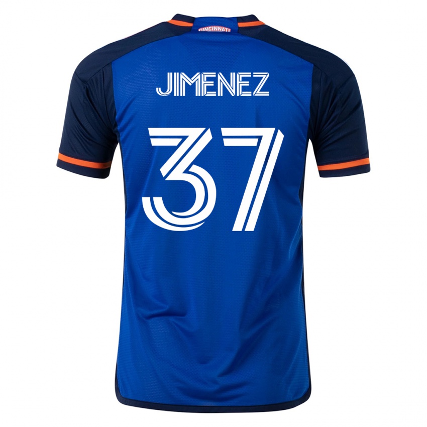 Hombre Camiseta Stiven Jimenez #37 Azul 1ª Equipación 2023/24 La Camisa México