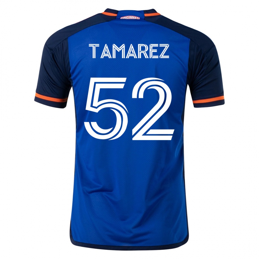 Hombre Camiseta Lucas Tamarez #52 Azul 1ª Equipación 2023/24 La Camisa México