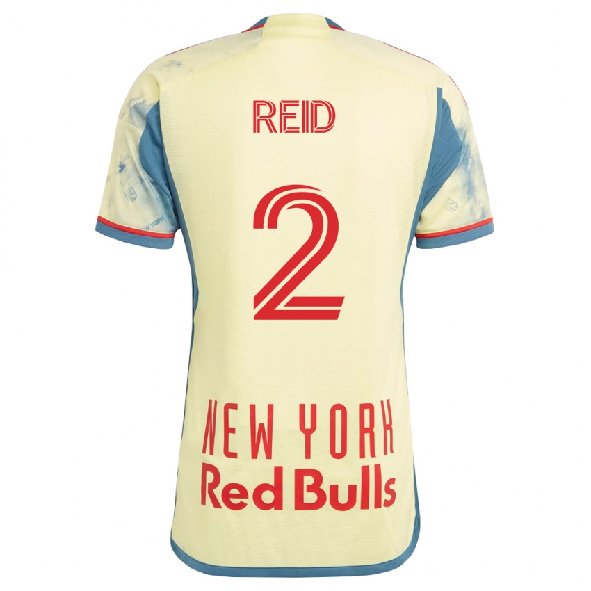 Hombre Camiseta Jayden Reid #2 Amarillo 1ª Equipación 2023/24 La Camisa México