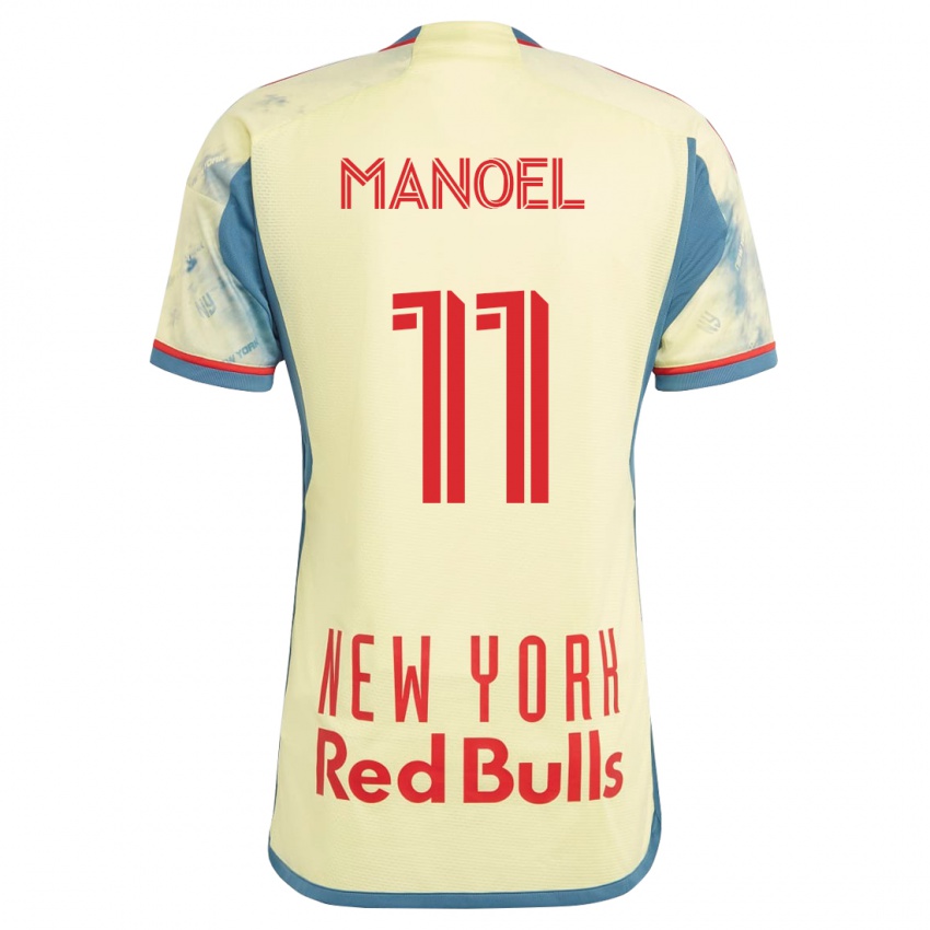 Hombre Camiseta Elias Manoel #11 Amarillo 1ª Equipación 2023/24 La Camisa México