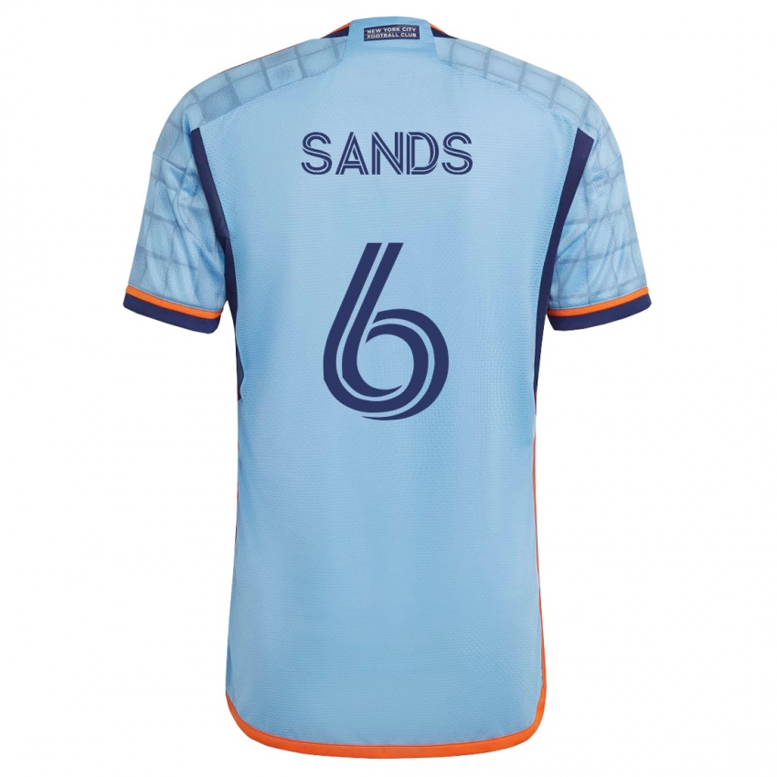 Hombre Camiseta James Sands #6 Azul 1ª Equipación 2023/24 La Camisa México