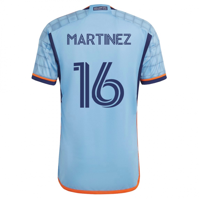 Hombre Camiseta Alonso Martínez #16 Azul 1ª Equipación 2023/24 La Camisa México