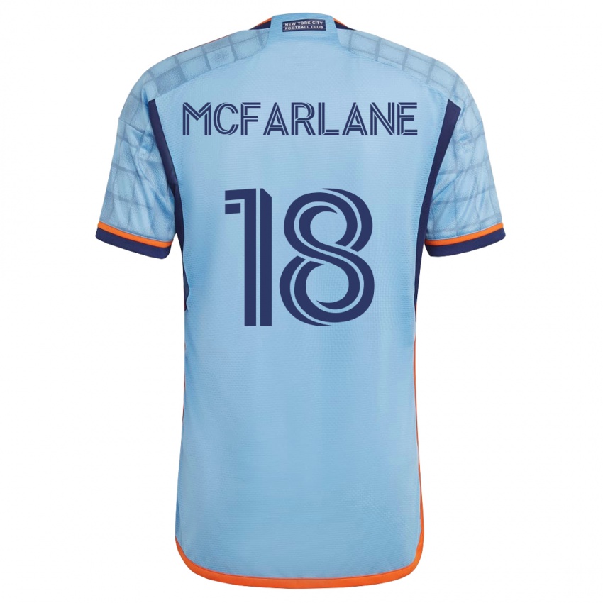 Hombre Camiseta Christian Mcfarlane #18 Azul 1ª Equipación 2023/24 La Camisa México