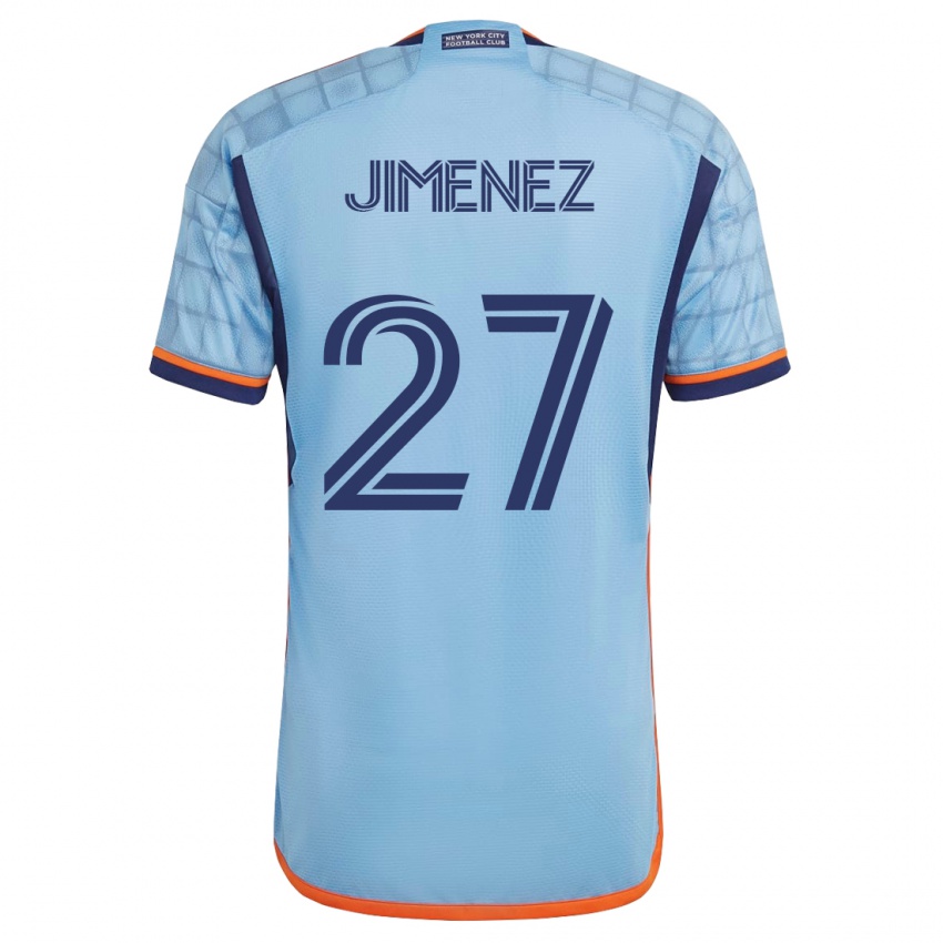 Hombre Camiseta Jonathan Jiménez #27 Azul 1ª Equipación 2023/24 La Camisa México