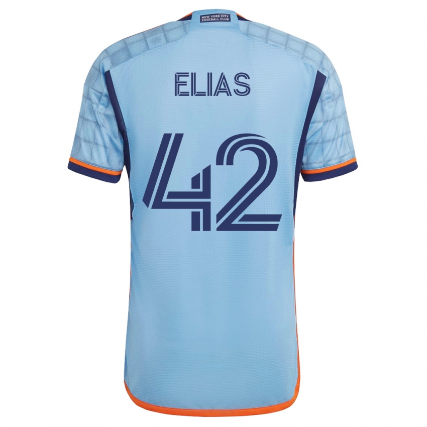 Hombre Camiseta Piero Elias #42 Azul 1ª Equipación 2023/24 La Camisa México
