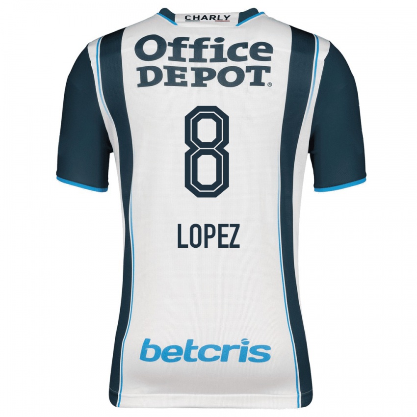 Hombre Camiseta Javier Eduardo López #8 Armada 1ª Equipación 2023/24 La Camisa México