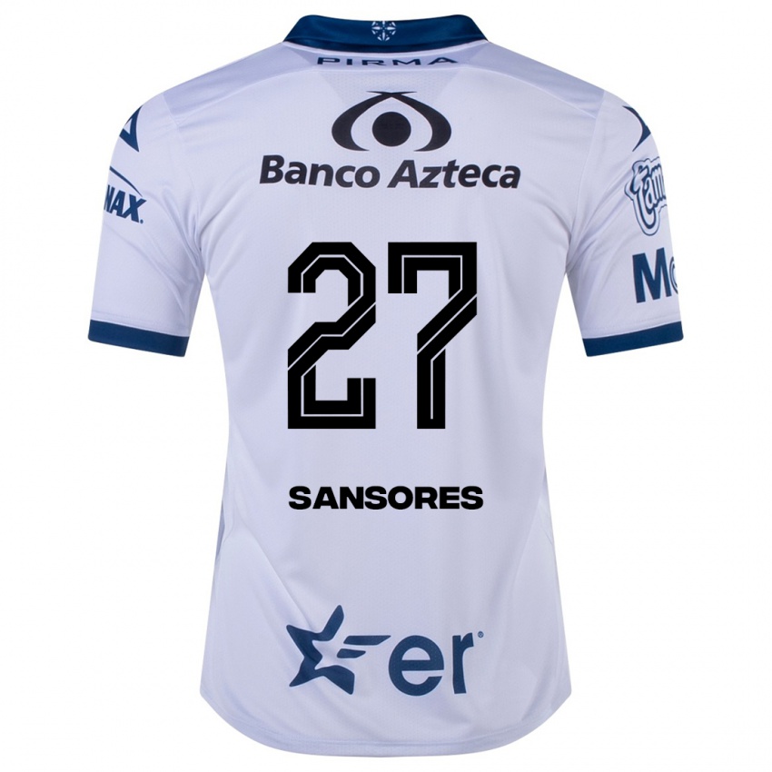 Hombre Camiseta Miguel Sansores #27 Blanco 1ª Equipación 2023/24 La Camisa México