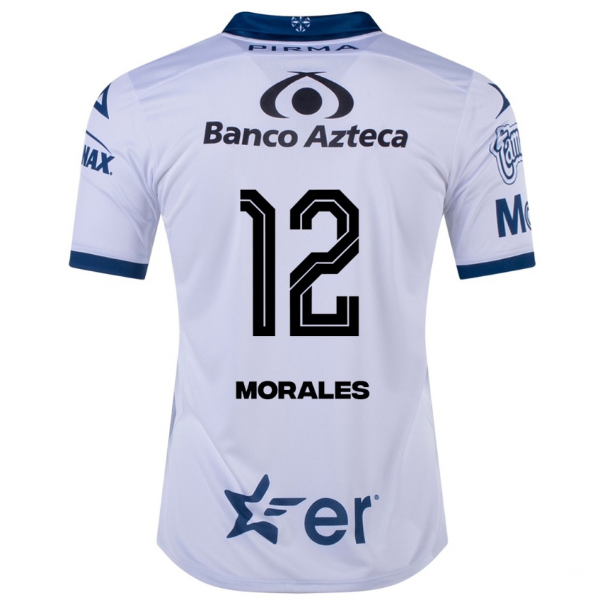 Hombre Camiseta Karla Morales #12 Blanco 1ª Equipación 2023/24 La Camisa México