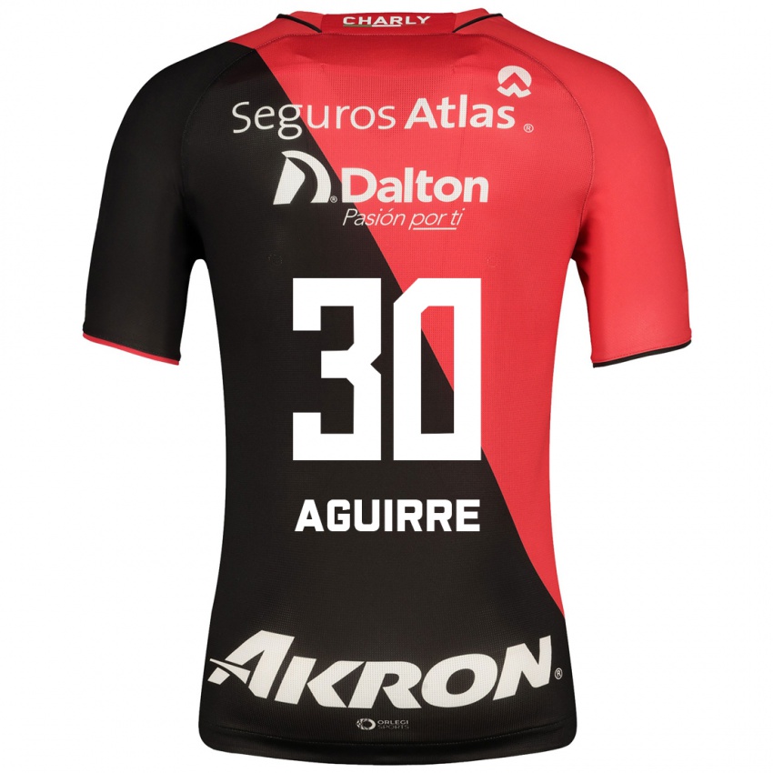 Hombre Camiseta Eduardo Aguirre #30 Negro 1ª Equipación 2023/24 La Camisa México