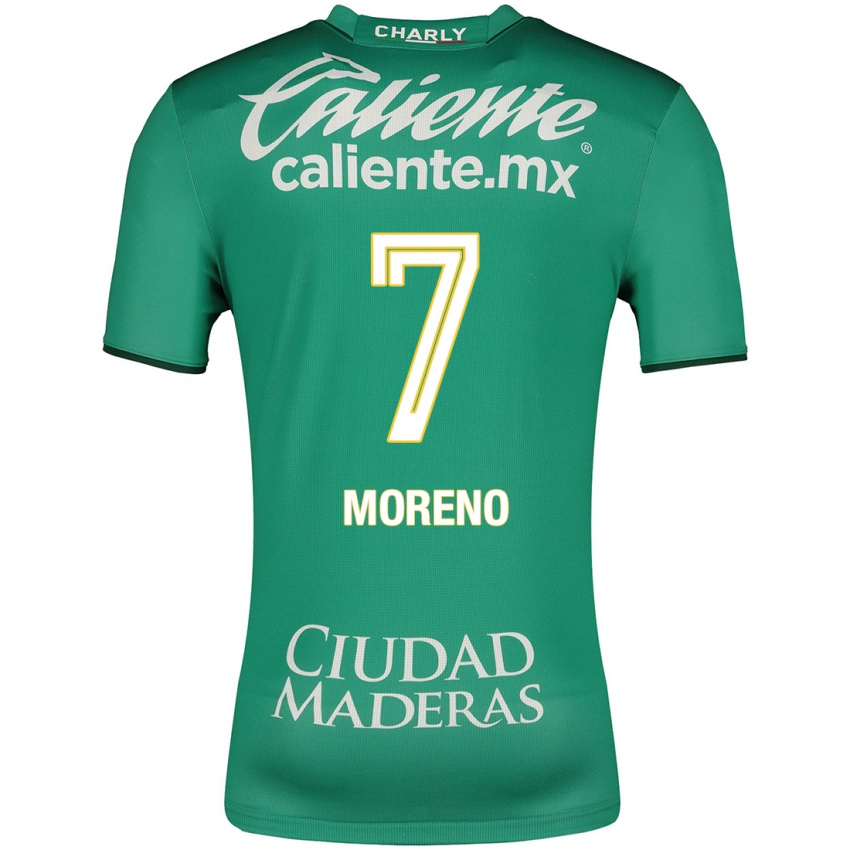 Hombre Camiseta Iván Moreno #7 Verde 1ª Equipación 2023/24 La Camisa México