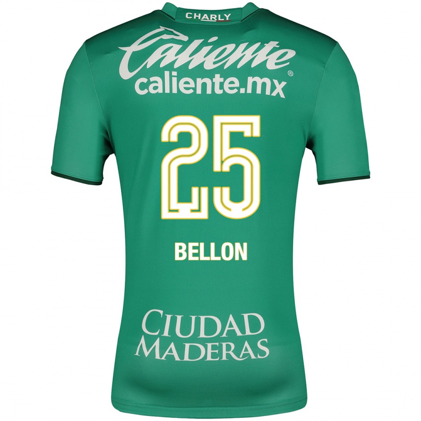 Hombre Camiseta Paul Bellón #25 Verde 1ª Equipación 2023/24 La Camisa México
