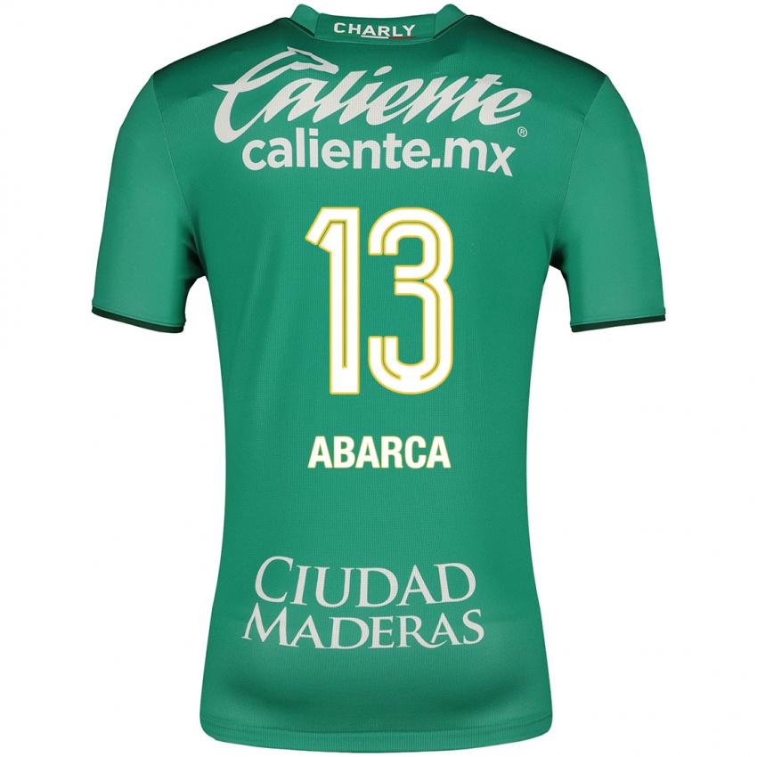 Hombre Camiseta Vidalia Abarca #13 Verde 1ª Equipación 2023/24 La Camisa México