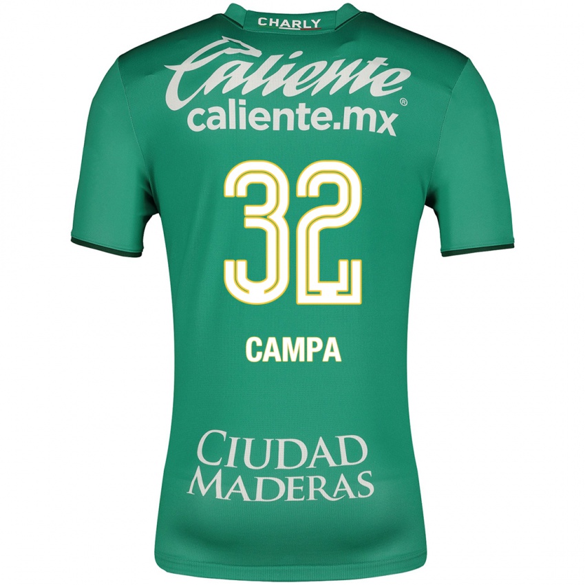 Hombre Camiseta Ana Campa #32 Verde 1ª Equipación 2023/24 La Camisa México