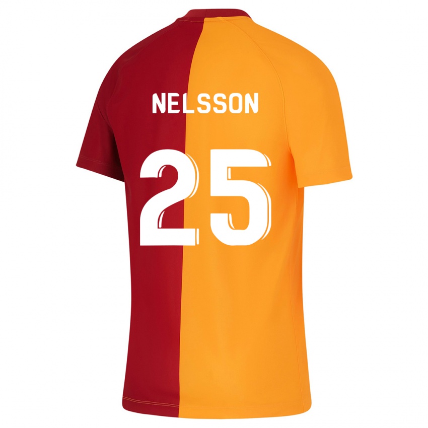 Hombre Camiseta Victor Nelsson #25 Naranja 1ª Equipación 2023/24 La Camisa México