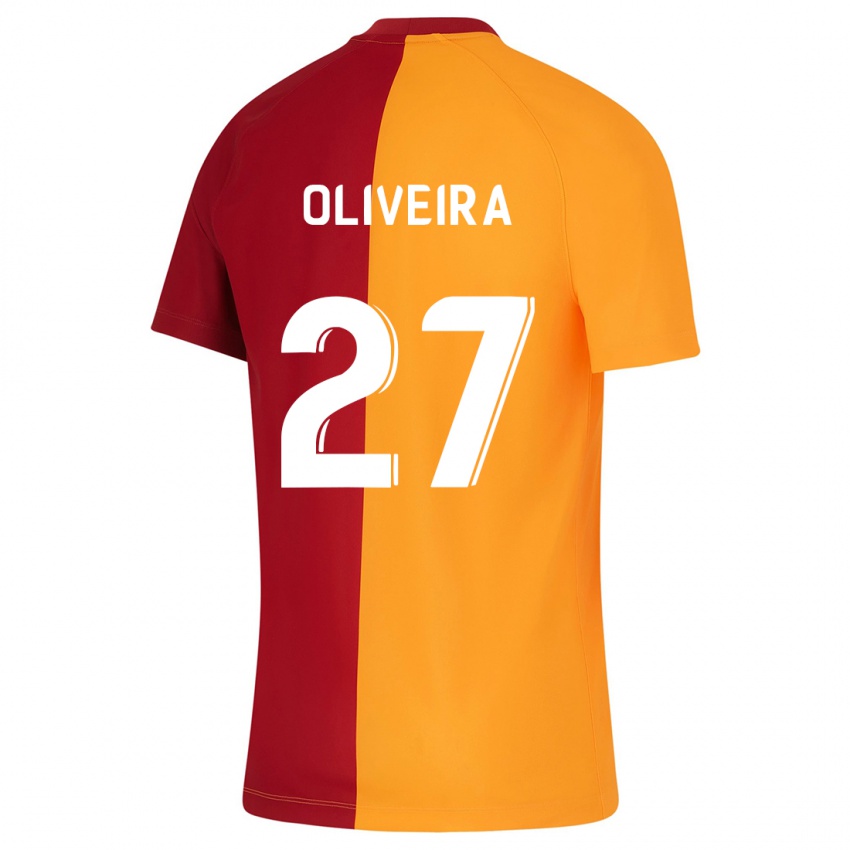 Hombre Camiseta Sergio Oliveira #27 Naranja 1ª Equipación 2023/24 La Camisa México