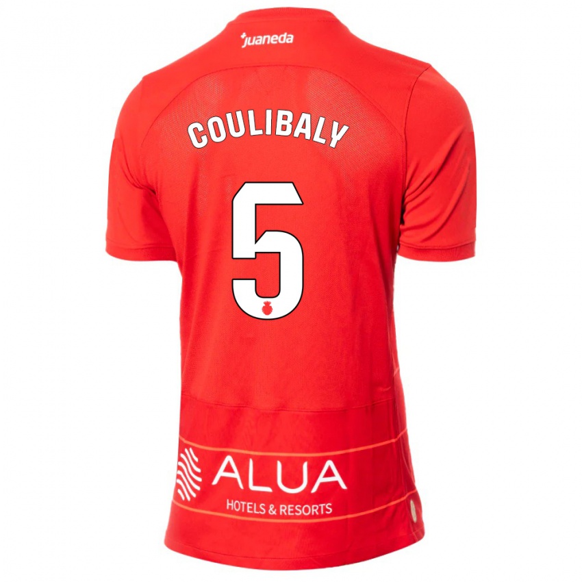 Hombre Camiseta Habib Anas Coulibaly #5 Rojo 1ª Equipación 2023/24 La Camisa México
