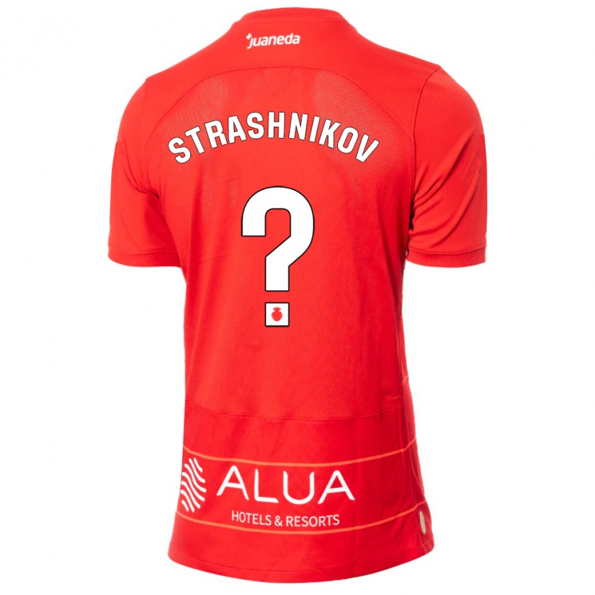 Hombre Camiseta Nikolay Strashnikov #0 Rojo 1ª Equipación 2023/24 La Camisa México