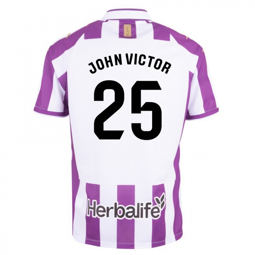 Hombre Camiseta John Victor #25 Morado 1ª Equipación 2023/24 La Camisa México