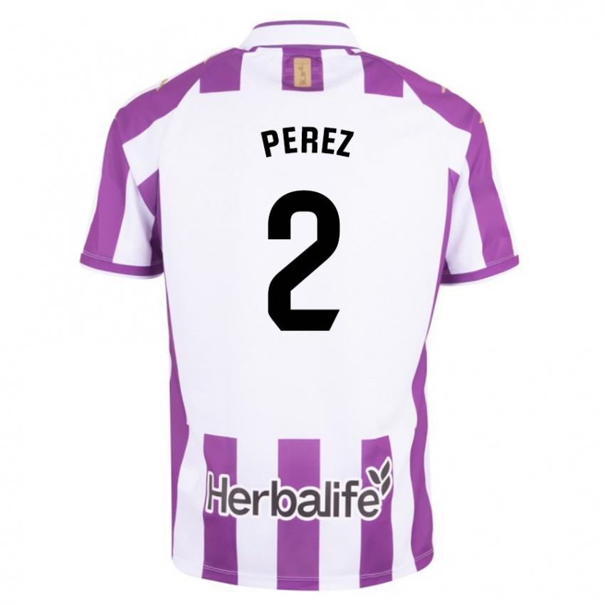 Hombre Camiseta Iker Pérez #2 Morado 1ª Equipación 2023/24 La Camisa México