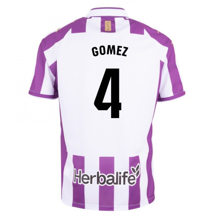 Hombre Camiseta Adrián Gómez #4 Morado 1ª Equipación 2023/24 La Camisa México