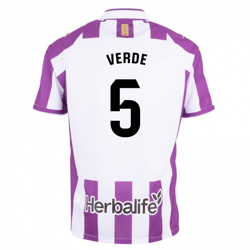 Hombre Camiseta Adrián Verde #5 Morado 1ª Equipación 2023/24 La Camisa México