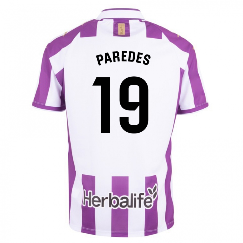 Hombre Camiseta Yago Paredes #19 Morado 1ª Equipación 2023/24 La Camisa México